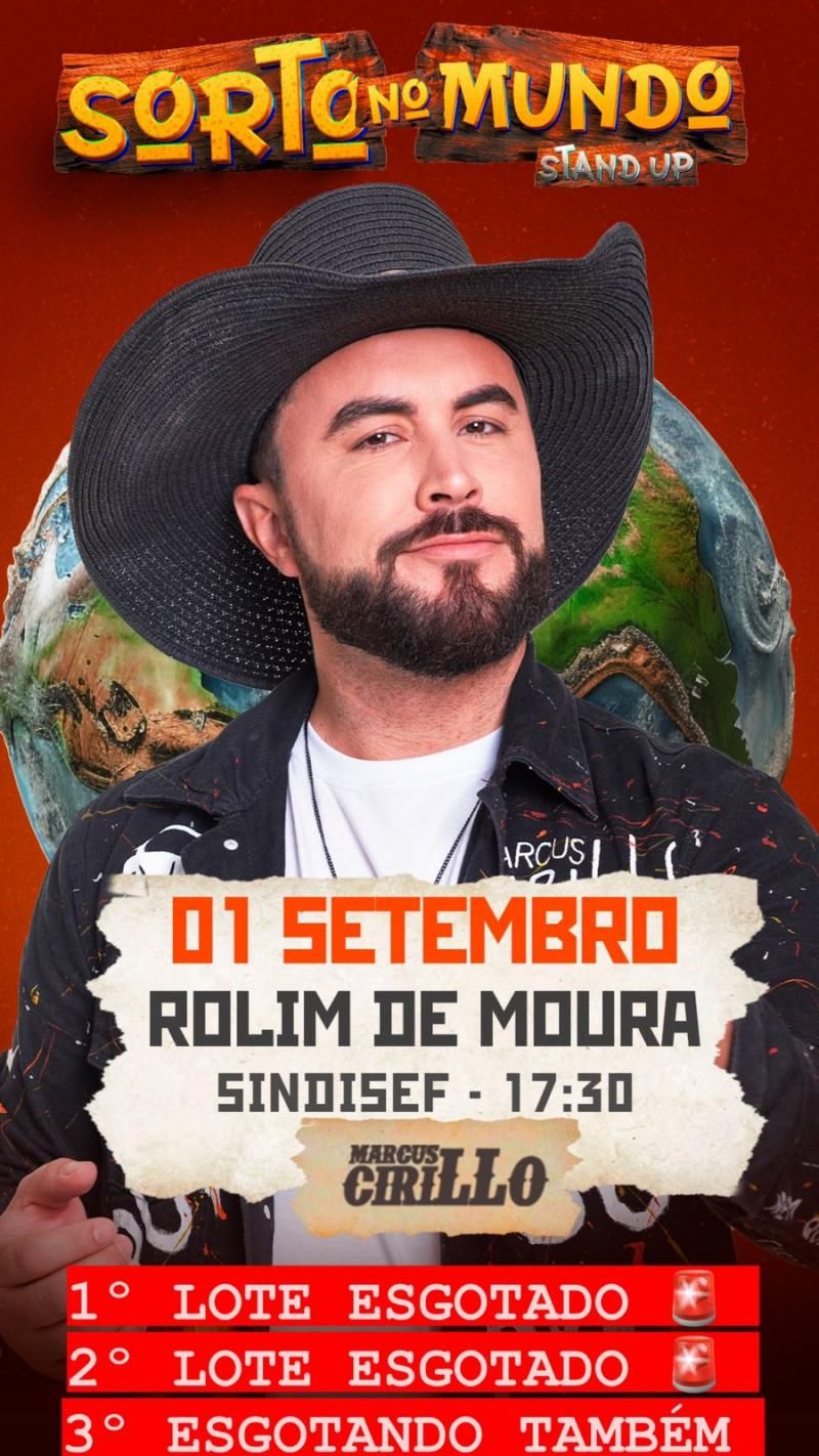 Anderson Lins anuncia stand-up com Marcus Cirillo em Rolim De Moura Anderson Lins anuncia stand-up com Marcus Cirillo em Rolim De Moura