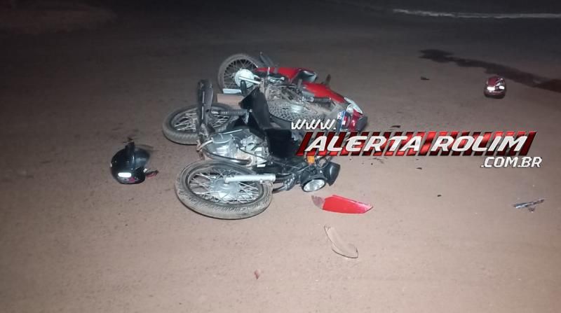 Colisão entre duas motos deixou três pessoas feridas no bairro Boa Esperança, em Rolim de Moura Colisão entre duas motos deixou três pessoas feridas no bairro Boa Esperança, em Rolim de Moura