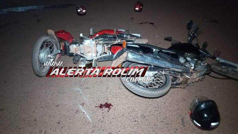 Colisão entre duas motos deixou três pessoas feridas no bairro Boa Esperança, em Rolim de Moura Colisão entre duas motos deixou três pessoas feridas no bairro Boa Esperança, em Rolim de Moura