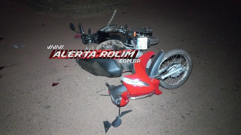 Colisão entre duas motos deixou três pessoas feridas no bairro Boa Esperança, em Rolim de Moura Colisão entre duas motos deixou três pessoas feridas no bairro Boa Esperança, em Rolim de Moura