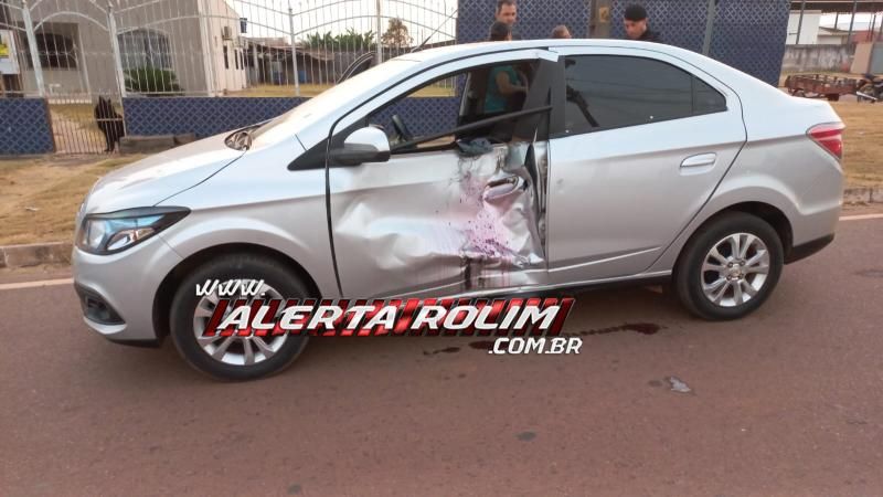 Motociclista foi socorrido após sofrer acidente de trânsito nessa tarde, em Rolim de Moura Motociclista foi socorrido após sofrer acidente de trânsito nessa tarde, em Rolim de Moura