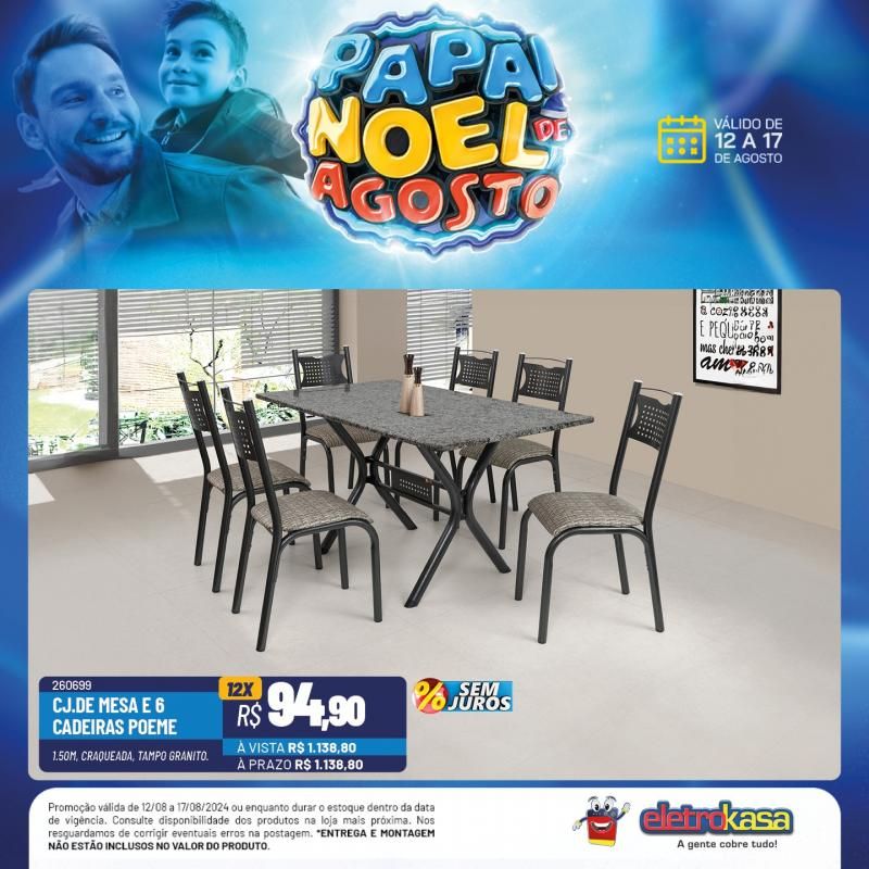 Ofertas imperdíveis do PAPAI NOEL DE AGOSTO nas lojas ELETROKASA, em Rolim de Moura Ofertas imperdíveis do PAPAI NOEL DE AGOSTO nas lojas ELETROKASA, em Rolim de Moura
