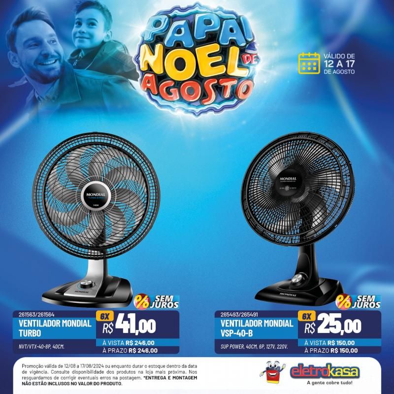 Ofertas imperdíveis do PAPAI NOEL DE AGOSTO nas lojas ELETROKASA, em Rolim de Moura Ofertas imperdíveis do PAPAI NOEL DE AGOSTO nas lojas ELETROKASA, em Rolim de Moura