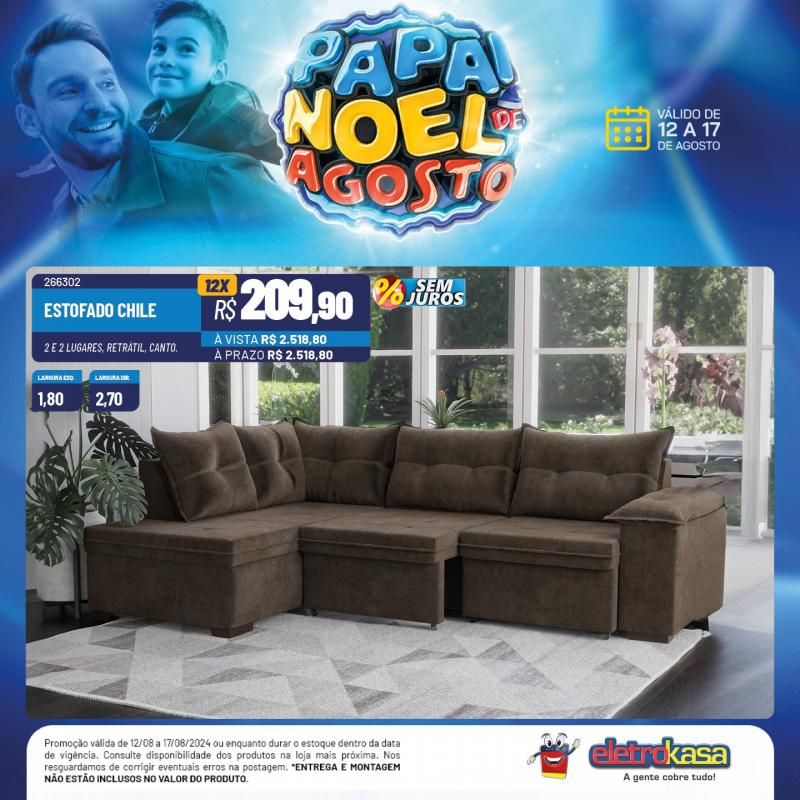 Ofertas imperdíveis do PAPAI NOEL DE AGOSTO nas lojas ELETROKASA, em Rolim de Moura Ofertas imperdíveis do PAPAI NOEL DE AGOSTO nas lojas ELETROKASA, em Rolim de Moura