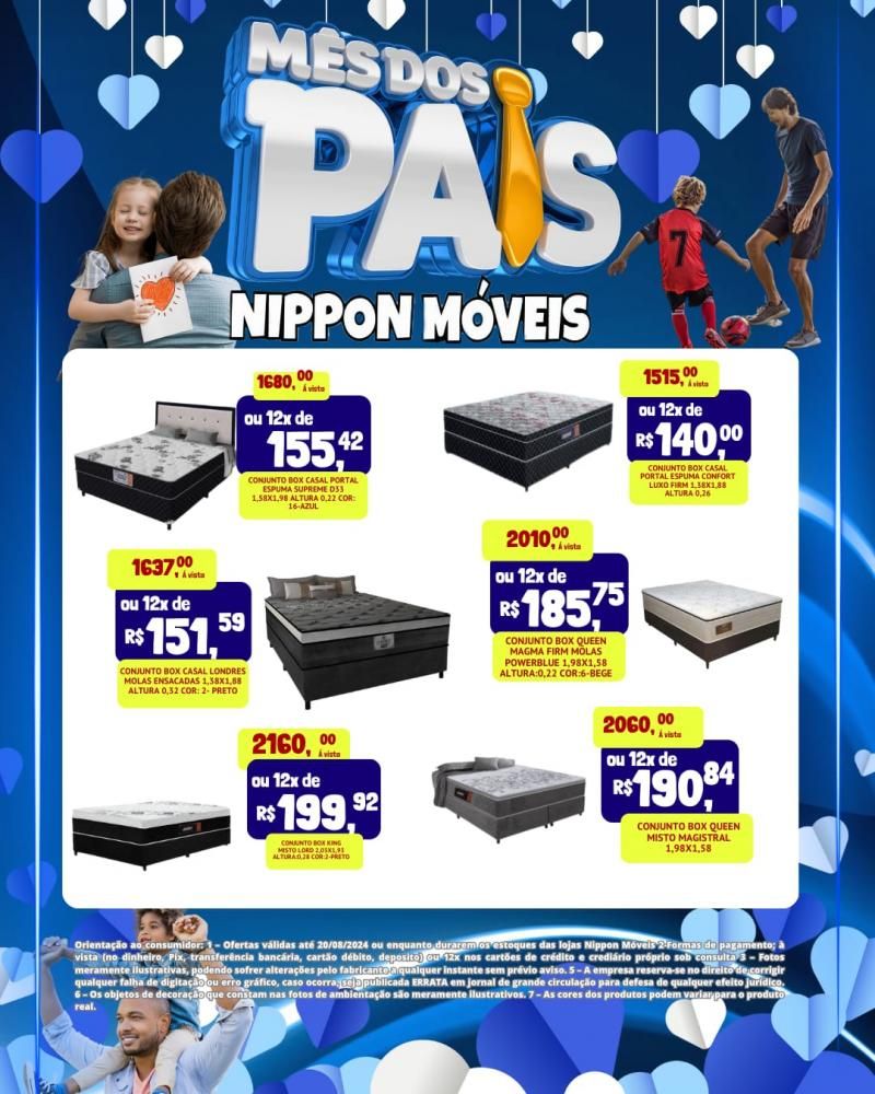 Ofertas incríveis no mês dos Pais na NIPPON MÓVEIS Ofertas incríveis no mês dos Pais na NIPPON MÓVEIS