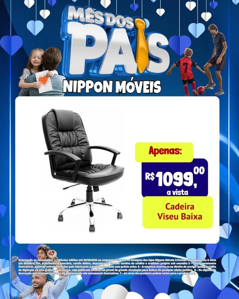 Ofertas incríveis no mês dos Pais na NIPPON MÓVEIS Ofertas incríveis no mês dos Pais na NIPPON MÓVEIS