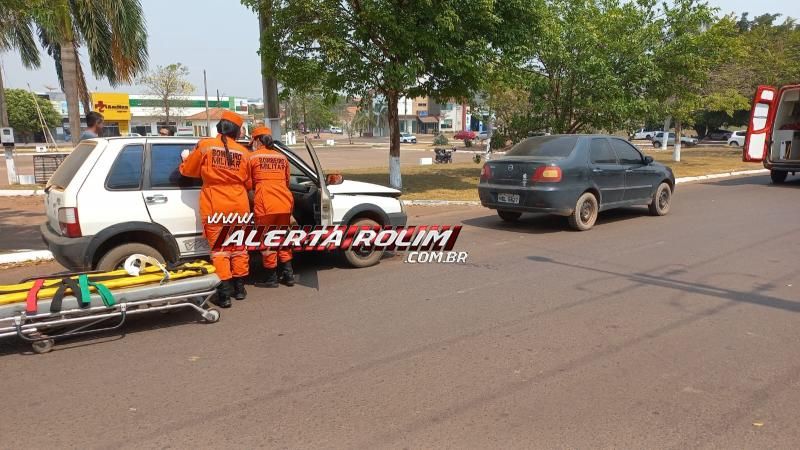 Segundo acidente de trânsito do dia foi registrado em Rolim de Moura Segundo acidente de trânsito do dia foi registrado em Rolim de Moura