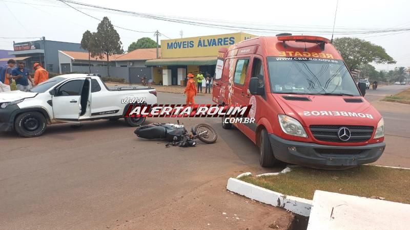 Acidente de trânsito deixou uma pessoa ferida nessa quinta-feira, em Rolim de Moura Acidente de trânsito deixou uma pessoa ferida nessa quinta-feira, em Rolim de Moura