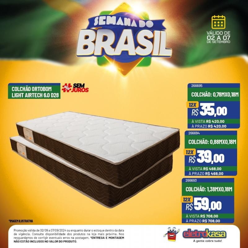Grandes ofertas na SEMANA DO BRASIL, nas Lojas eletroKasa, em Rolim de Moura Grandes ofertas na SEMANA DO BRASIL, nas Lojas eletroKasa, em Rolim de Moura
