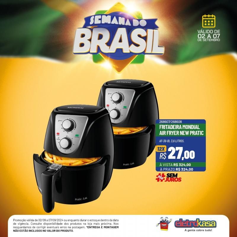 Grandes ofertas na SEMANA DO BRASIL, nas Lojas eletroKasa, em Rolim de Moura Grandes ofertas na SEMANA DO BRASIL, nas Lojas eletroKasa, em Rolim de Moura
