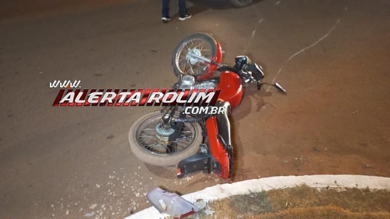 Individuo com moto furtada, atravessou preferencial, provocou acidente e fugiu deixando veículo no local, em Rolim de Moura Individuo com moto furtada, atravessou preferencial, provocou acidente e fugiu deixando veículo no local, em Rolim de Moura