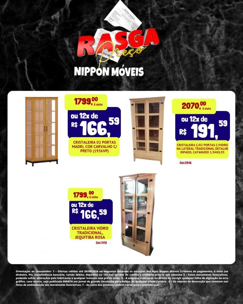 Ofertas imperdíveis de fechamento de mês na NIPPON MÓVEIS, em Rolim de Moura Ofertas imperdíveis de fechamento de mês na NIPPON MÓVEIS, em Rolim de Moura