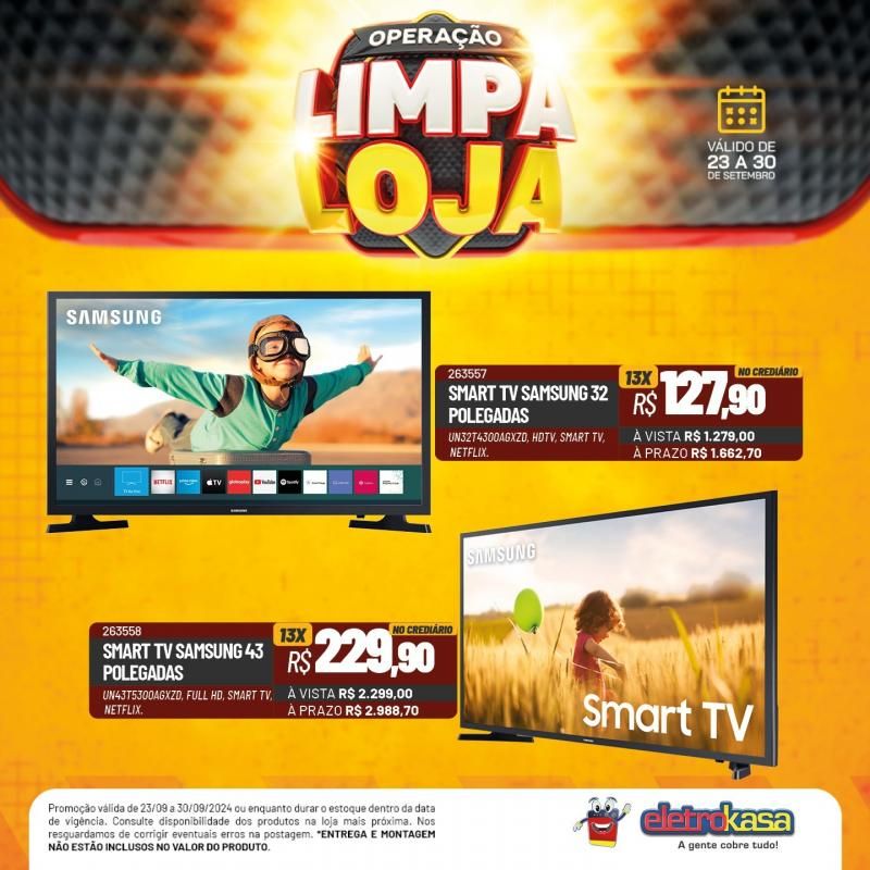 Não perca o último dia da Operação Limpa Loja das Lojas ELETROKASA, em Rolim de Moura Não perca o último dia da Operação Limpa Loja das Lojas ELETROKASA, em Rolim de Moura