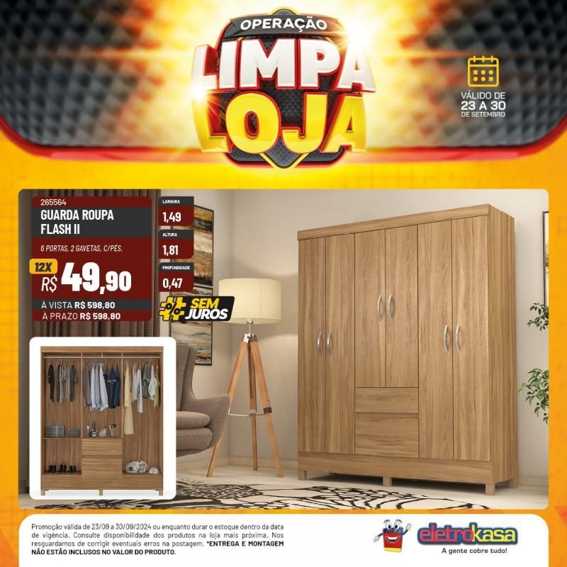 Não perca o último dia da Operação Limpa Loja das Lojas ELETROKASA, em Rolim de Moura Não perca o último dia da Operação Limpa Loja das Lojas ELETROKASA, em Rolim de Moura