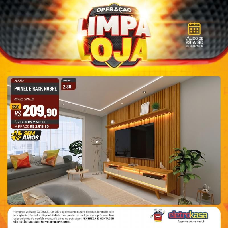 Não perca o último dia da Operação Limpa Loja das Lojas ELETROKASA, em Rolim de Moura Não perca o último dia da Operação Limpa Loja das Lojas ELETROKASA, em Rolim de Moura