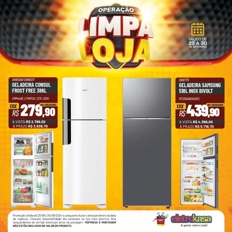 Não perca o último dia da Operação Limpa Loja das Lojas ELETROKASA, em Rolim de Moura Não perca o último dia da Operação Limpa Loja das Lojas ELETROKASA, em Rolim de Moura