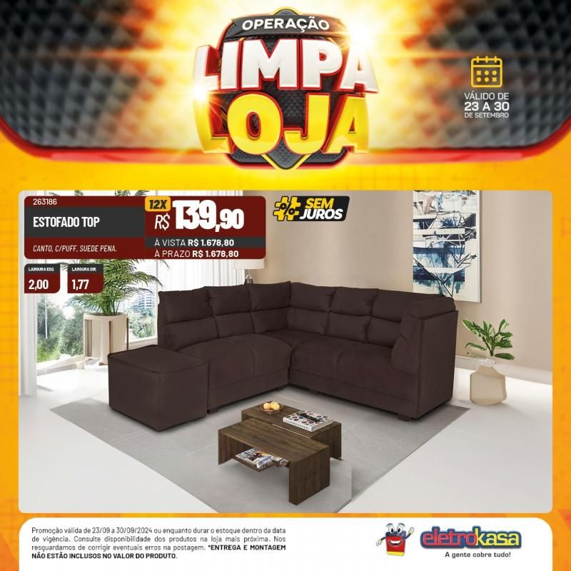 Não perca o último dia da Operação Limpa Loja das Lojas ELETROKASA, em Rolim de Moura Não perca o último dia da Operação Limpa Loja das Lojas ELETROKASA, em Rolim de Moura