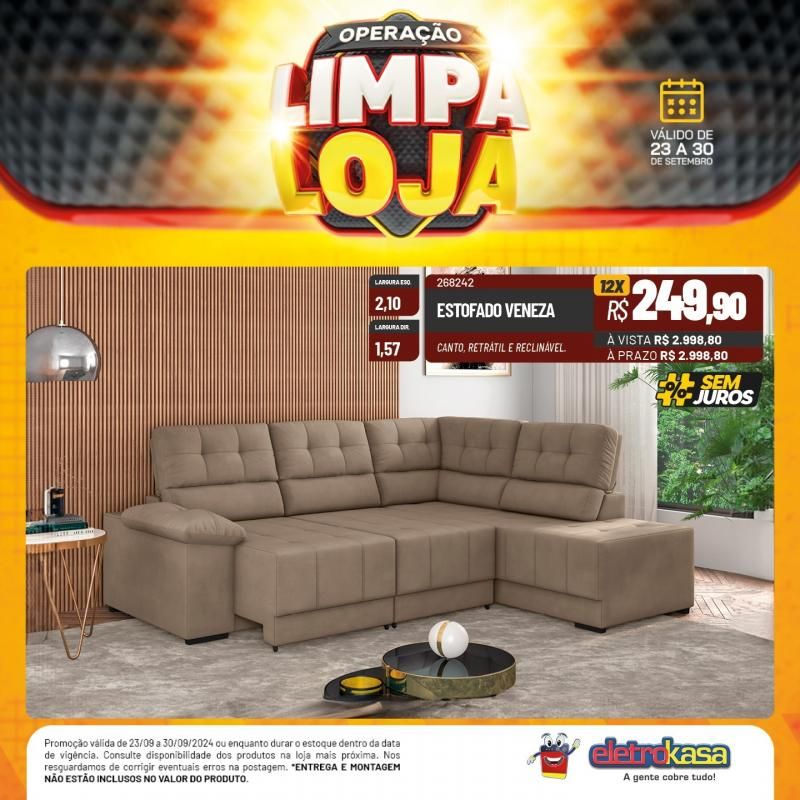 Não perca o último dia da Operação Limpa Loja das Lojas ELETROKASA, em Rolim de Moura Não perca o último dia da Operação Limpa Loja das Lojas ELETROKASA, em Rolim de Moura