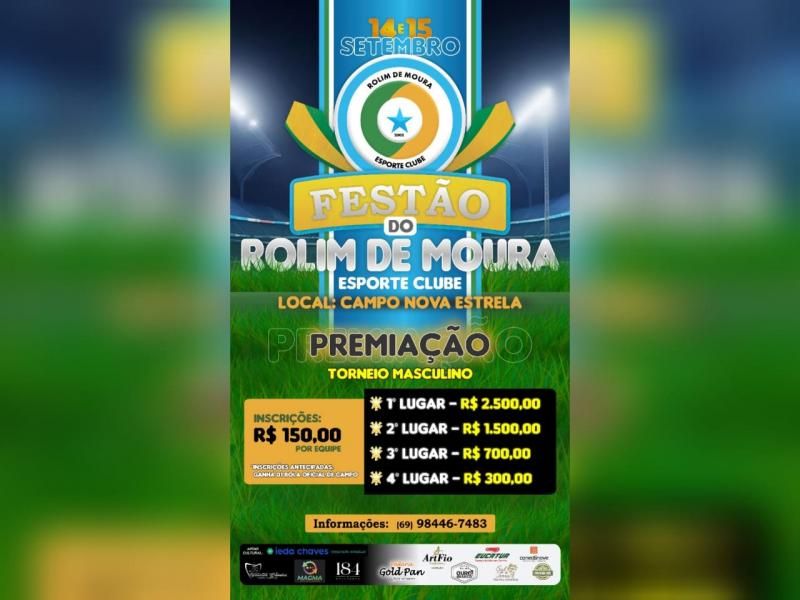 Rolim de Moura Esporte Clube em parceria com a Sejucel realiza primeira Copa Quilombola de Rondônia neste final de semana em Rolim de Moura Rolim de Moura Esporte Clube em parceria com a Sejucel realiza primeira Copa Quilombola de Rondônia neste final de semana em Rolim de Moura