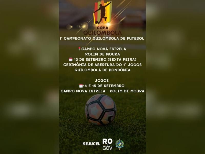 Rolim de Moura Esporte Clube em parceria com a Sejucel realiza primeira Copa Quilombola de Rondônia neste final de semana em Rolim de Moura Rolim de Moura Esporte Clube em parceria com a Sejucel realiza primeira Copa Quilombola de Rondônia neste final de semana em Rolim de Moura