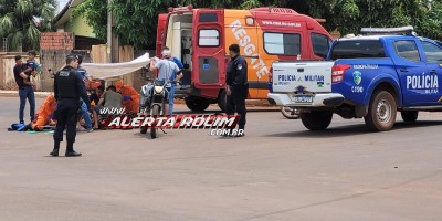Grave acidente envolvendo duas motos foi registrado nesta manhã, em Rolim de Moura Grave acidente envolvendo duas motos foi registrado nesta manhã, em Rolim de Moura
