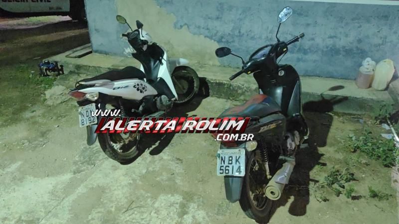 Polícia Militar recuperou duas motos com restrição de furto e apreendeu dois menores, em São Domingos do Guaporé Polícia Militar recuperou duas motos com restrição de furto e apreendeu dois menores, em São Domingos do Guaporé