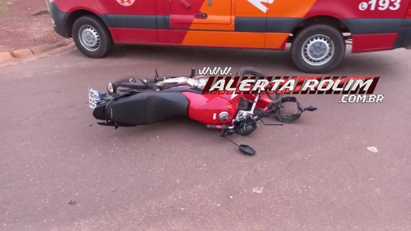 No segundo acidente registrado neste sábado, motociclista foi socorrido com fratura após colisão com carro no Beira Rio, em Rolim de Moura No segundo acidente registrado neste sábado, motociclista foi socorrido com fratura após colisão com carro no Beira Rio, em Rolim de Moura