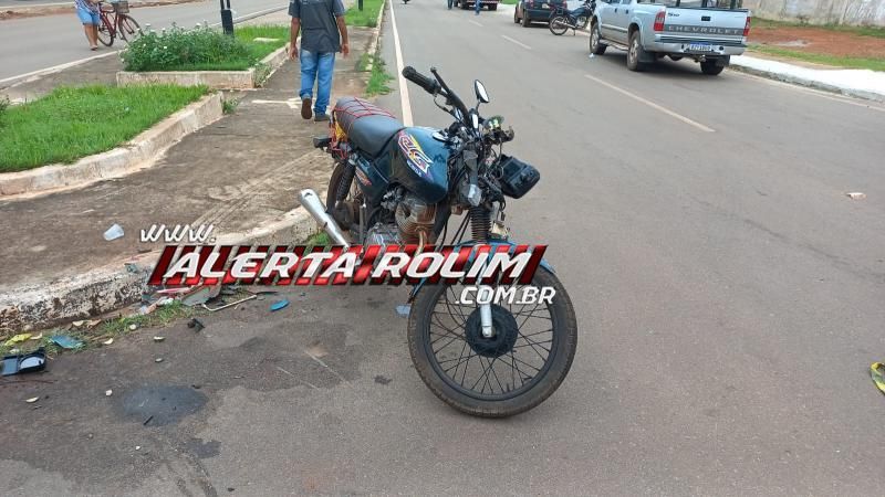 Acidente de trânsito nesta manhã deixou motociclista ferido, em Rolim de Moura Acidente de trânsito nesta manhã deixou motociclista ferido, em Rolim de Moura