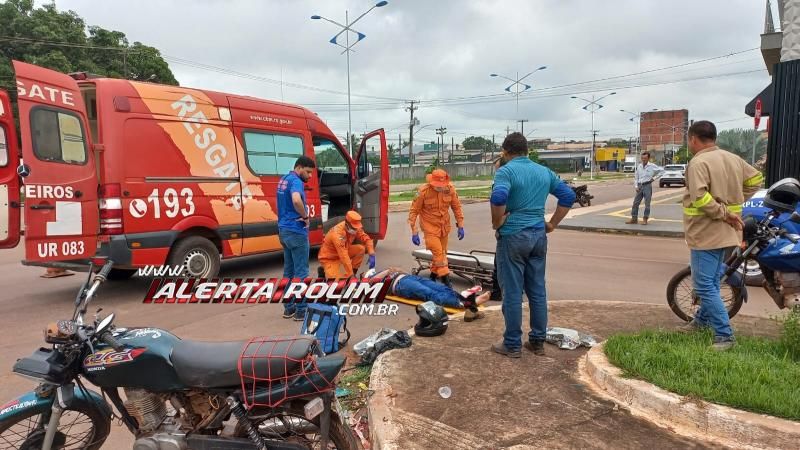 Acidente de trânsito nesta manhã deixou motociclista ferido, em Rolim de Moura Acidente de trânsito nesta manhã deixou motociclista ferido, em Rolim de Moura