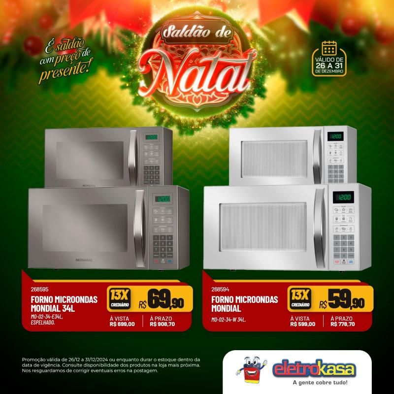 SALDÃO DE NATAL COM PREÇO DE PRESENTE NAS LOJAS ELETROKASA SALDÃO DE NATAL COM PREÇO DE PRESENTE NAS LOJAS ELETROKASA