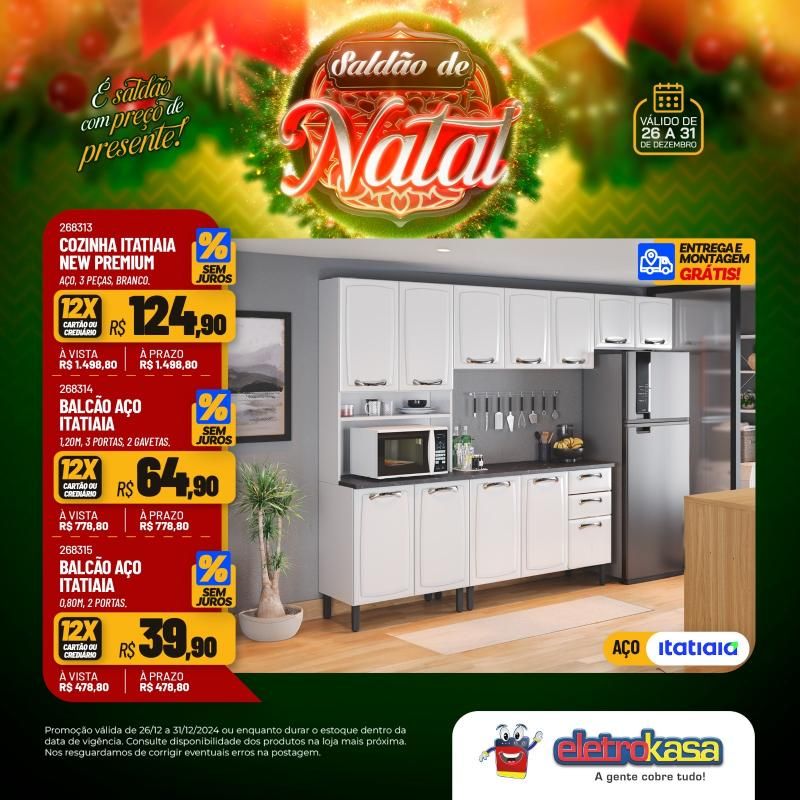 SALDÃO DE NATAL COM PREÇO DE PRESENTE NAS LOJAS ELETROKASA SALDÃO DE NATAL COM PREÇO DE PRESENTE NAS LOJAS ELETROKASA