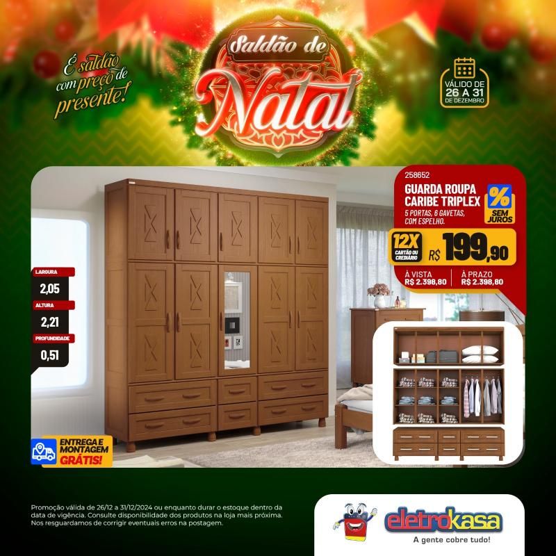 SALDÃO DE NATAL COM PREÇO DE PRESENTE NAS LOJAS ELETROKASA SALDÃO DE NATAL COM PREÇO DE PRESENTE NAS LOJAS ELETROKASA