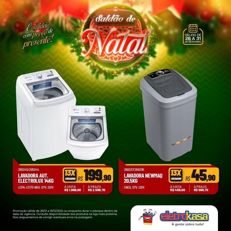 SALDÃO DE NATAL COM PREÇO DE PRESENTE NAS LOJAS ELETROKASA SALDÃO DE NATAL COM PREÇO DE PRESENTE NAS LOJAS ELETROKASA