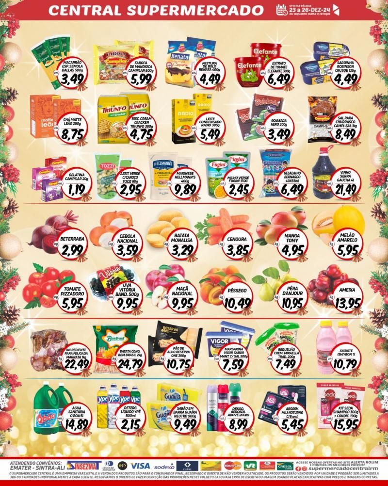Super Natal de Ofertas do Supermercado Central de Rolim de Moura Super Natal de Ofertas do Supermercado Central de Rolim de Moura