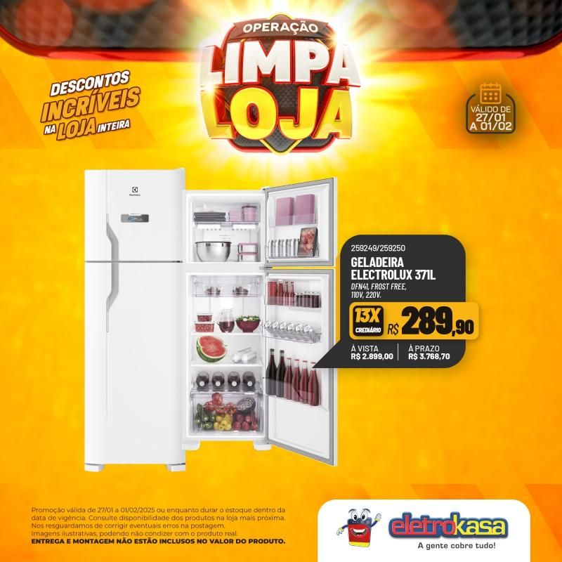 Descontos incríveis nas lojas eletroKasa, em Rolim de Moura, durante a Operação Limpa Loja Descontos incríveis nas lojas eletroKasa, em Rolim de Moura, durante a Operação Limpa Loja