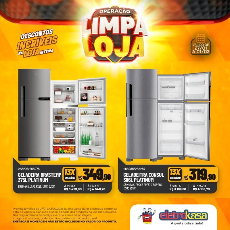 Descontos incríveis nas lojas eletroKasa, em Rolim de Moura, durante a Operação Limpa Loja Descontos incríveis nas lojas eletroKasa, em Rolim de Moura, durante a Operação Limpa Loja