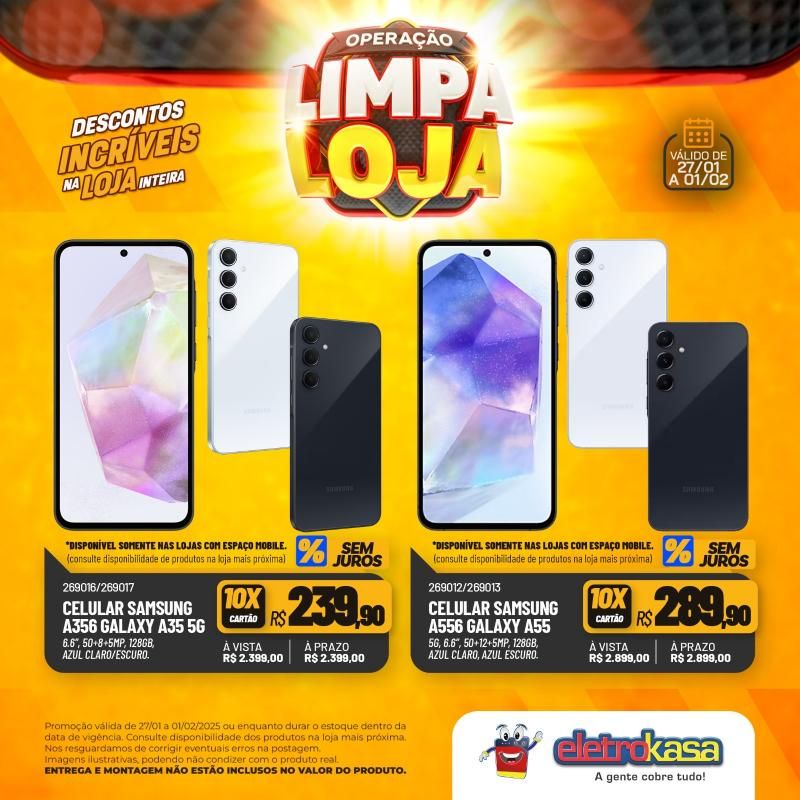 Descontos incríveis nas lojas eletroKasa, em Rolim de Moura, durante a Operação Limpa Loja Descontos incríveis nas lojas eletroKasa, em Rolim de Moura, durante a Operação Limpa Loja