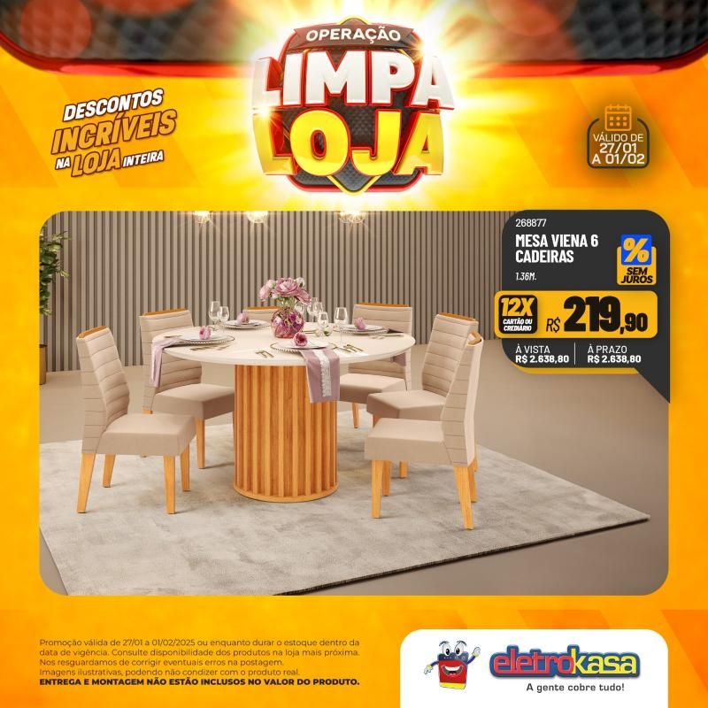 Descontos incríveis nas lojas eletroKasa, em Rolim de Moura, durante a Operação Limpa Loja Descontos incríveis nas lojas eletroKasa, em Rolim de Moura, durante a Operação Limpa Loja