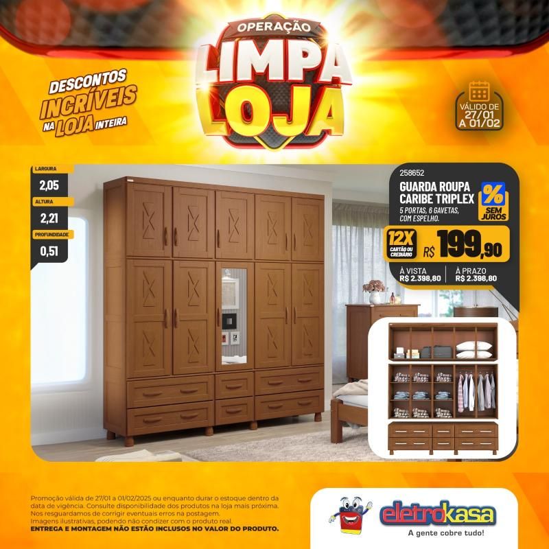 Descontos incríveis nas lojas eletroKasa, em Rolim de Moura, durante a Operação Limpa Loja Descontos incríveis nas lojas eletroKasa, em Rolim de Moura, durante a Operação Limpa Loja