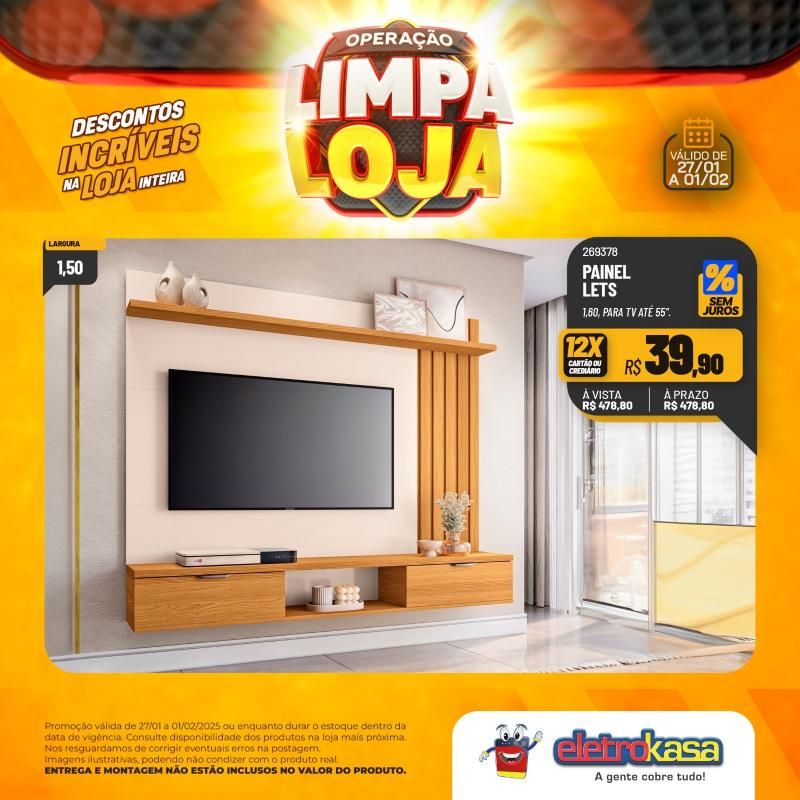 Descontos incríveis nas lojas eletroKasa, em Rolim de Moura, durante a Operação Limpa Loja Descontos incríveis nas lojas eletroKasa, em Rolim de Moura, durante a Operação Limpa Loja