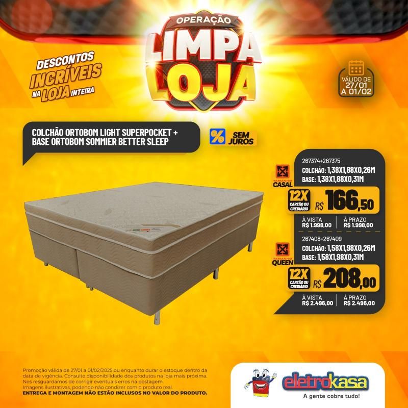 Descontos incríveis nas lojas eletroKasa, em Rolim de Moura, durante a Operação Limpa Loja Descontos incríveis nas lojas eletroKasa, em Rolim de Moura, durante a Operação Limpa Loja