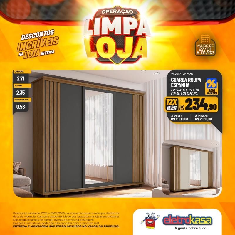 Descontos incríveis nas lojas eletroKasa, em Rolim de Moura, durante a Operação Limpa Loja Descontos incríveis nas lojas eletroKasa, em Rolim de Moura, durante a Operação Limpa Loja