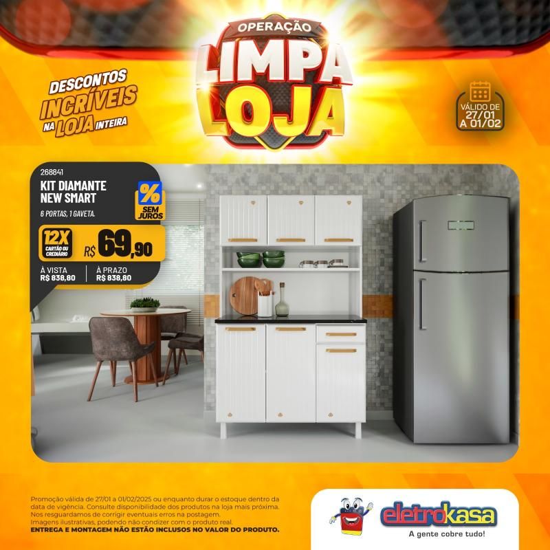 Descontos incríveis nas lojas eletroKasa, em Rolim de Moura, durante a Operação Limpa Loja Descontos incríveis nas lojas eletroKasa, em Rolim de Moura, durante a Operação Limpa Loja