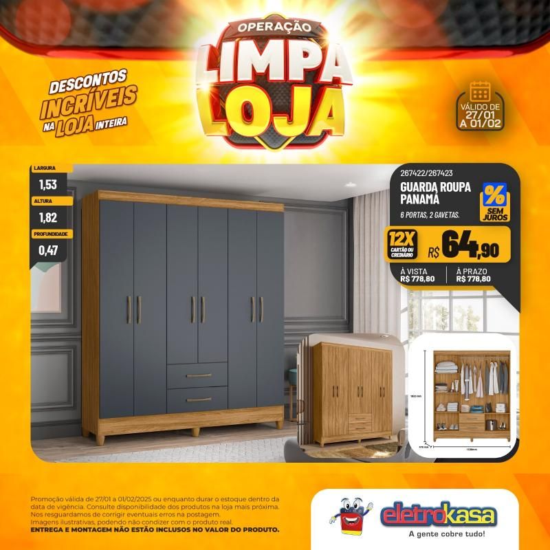 Descontos incríveis nas lojas eletroKasa, em Rolim de Moura, durante a Operação Limpa Loja Descontos incríveis nas lojas eletroKasa, em Rolim de Moura, durante a Operação Limpa Loja