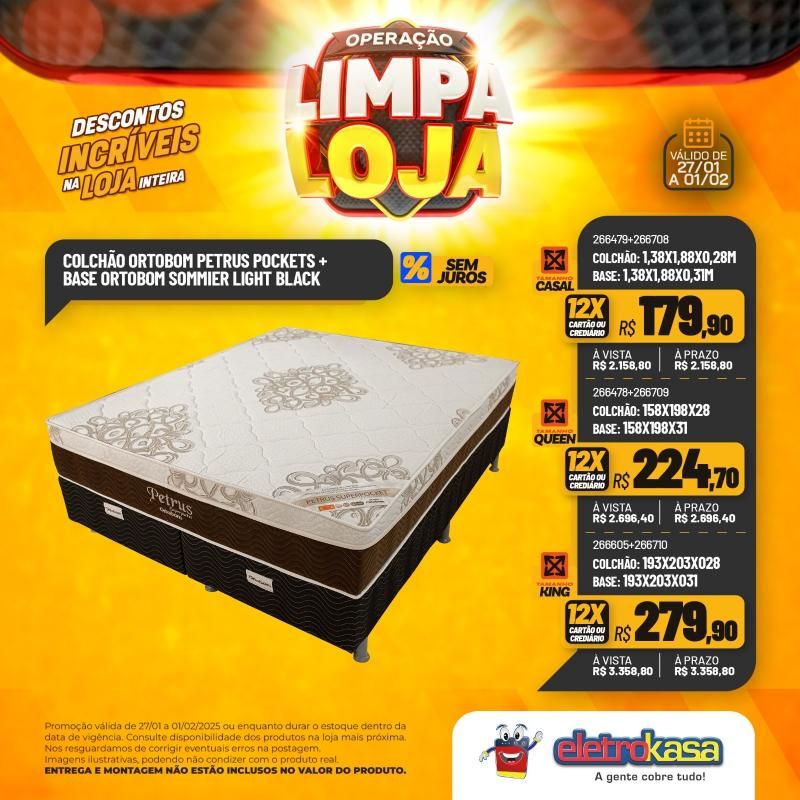 Descontos incríveis nas lojas eletroKasa, em Rolim de Moura, durante a Operação Limpa Loja Descontos incríveis nas lojas eletroKasa, em Rolim de Moura, durante a Operação Limpa Loja