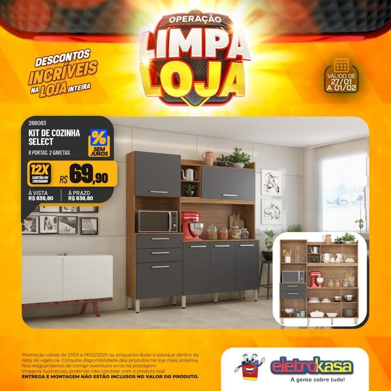 Descontos incríveis nas lojas eletroKasa, em Rolim de Moura, durante a Operação Limpa Loja Descontos incríveis nas lojas eletroKasa, em Rolim de Moura, durante a Operação Limpa Loja