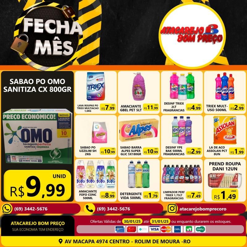 FECHA MÊS do ATACAREJO BOM PREÇO de Rolim de Moura FECHA MÊS do ATACAREJO BOM PREÇO de Rolim de Moura