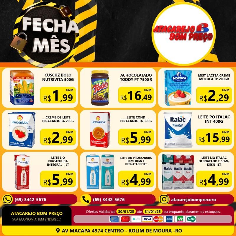 FECHA MÊS do ATACAREJO BOM PREÇO de Rolim de Moura FECHA MÊS do ATACAREJO BOM PREÇO de Rolim de Moura