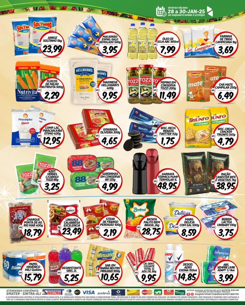 Ofertas Supermercado Central de Rolim de Moura Ofertas Supermercado Central de Rolim de Moura