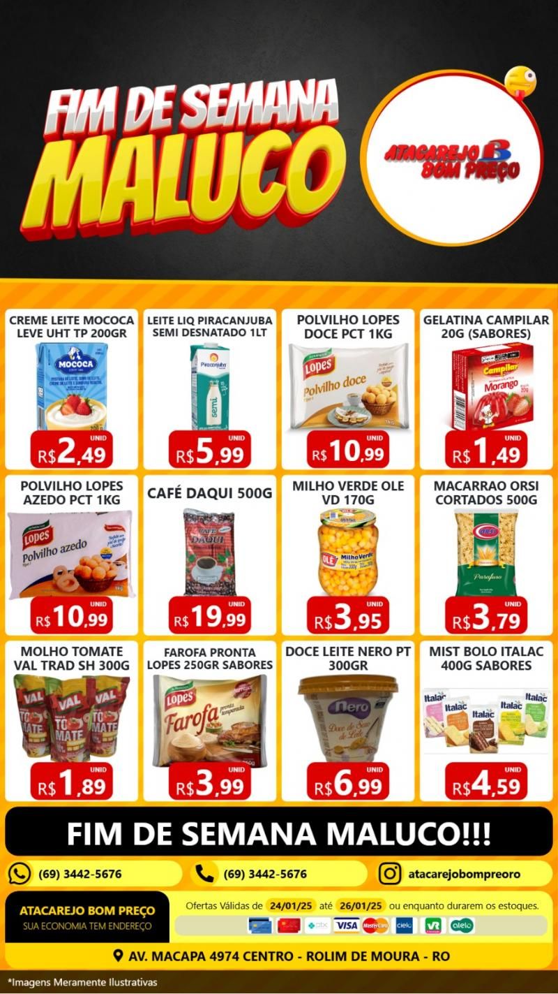 Final de semana maluco Atacarejo Bom Preço de Rolim de Moura Final de semana maluco Atacarejo Bom Preço de Rolim de Moura